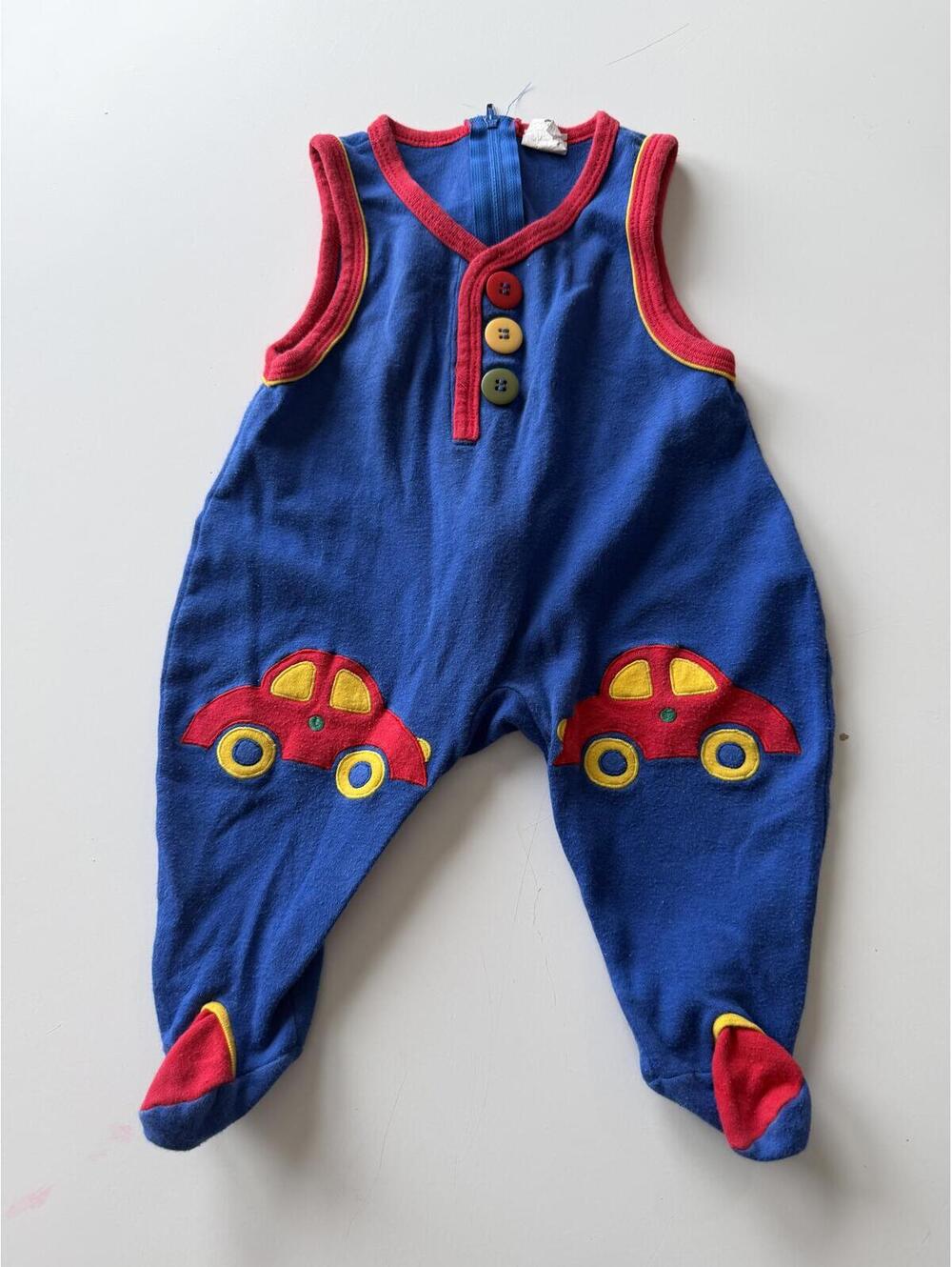 Vintage 90s Car Overalls Set Sz 9 Mons